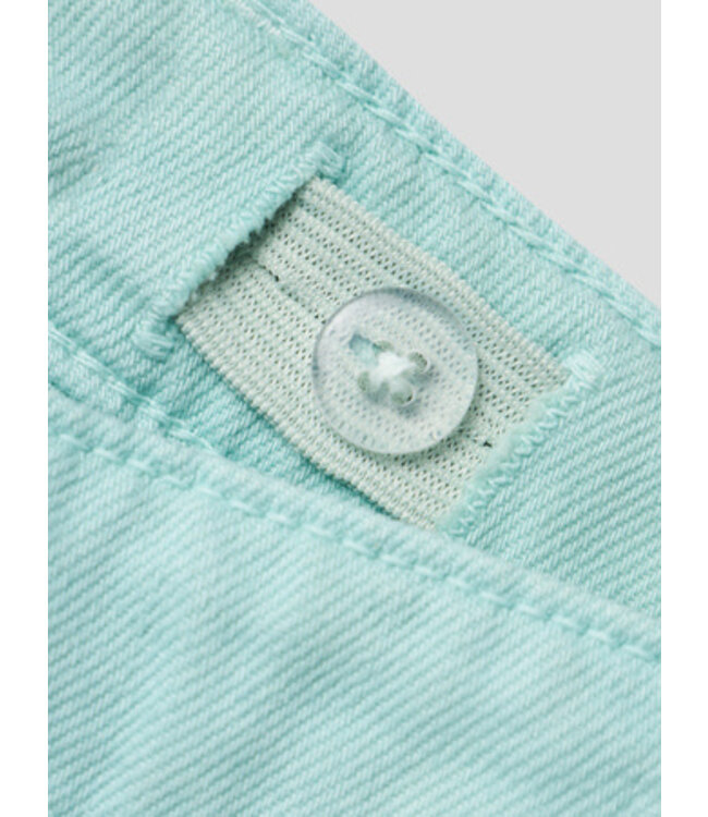 Name it zomer short meisjes - turquoise - NkfRose - mom fit