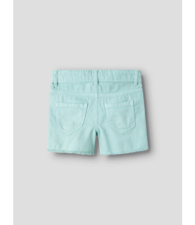 Name it zomer short meisjes - turquoise - NkfRose - mom fit