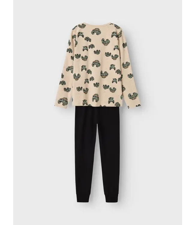 Name it zomer pyjama jongens - wit - NkmNightset