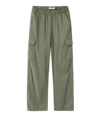 Name it zomer cargo broek meisjes - groen - straight fit - NkfBella