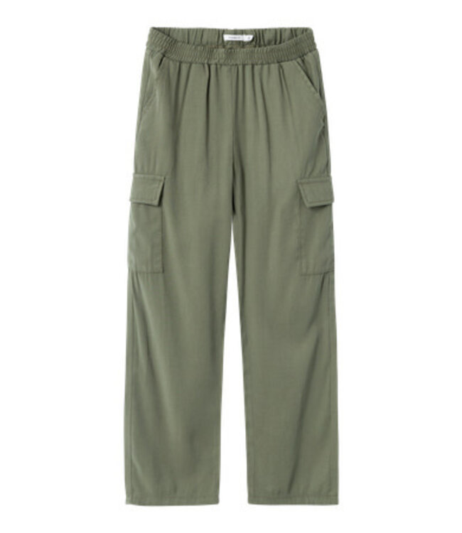 Name it zomer cargo broek meisjes - groen - straight fit - NkfBella