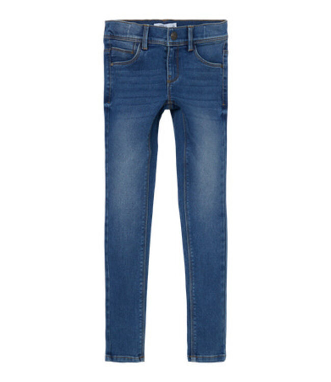 Name it zomer jeans broek meisjes - medium blauw - skinny fit - NkfPolly