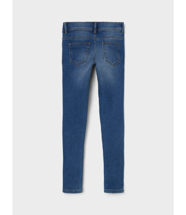 Name it zomer jeans broek meisjes - medium blauw - skinny fit - NkfPolly