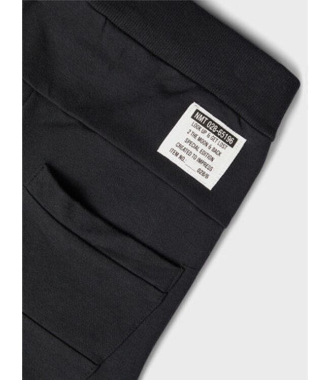 Name it zomer sweat broek jongens - zwart - NkmHonk