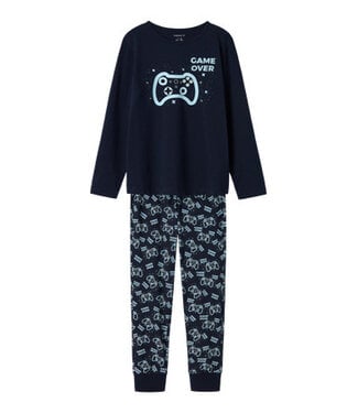 Name it zomer pyjama jongens - blauw - NkmNightset