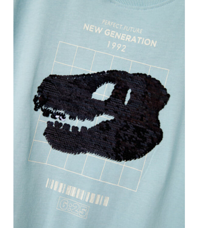 Name it zomer korte mouw t-shirt jongens - blauw - regular fit - NkmKurth