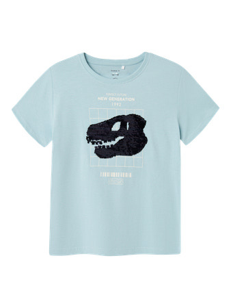 Name it zomer korte mouw t-shirt jongens - blauw - regular fit - NkmKurth Name it zomer korte mouw t-shirt jongens - blauw - regular fit - NkmKurth