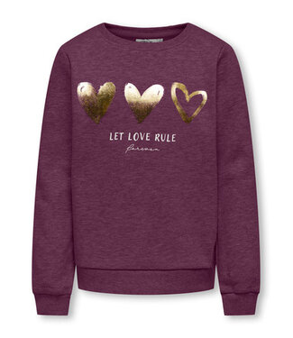 Kids ONLY winter sweater meisjes - paars - KogMary - regular fit