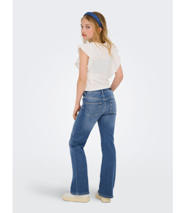 Kids ONLY winter jeansbroek meisjes - blauw - KogJuicy - flared fit