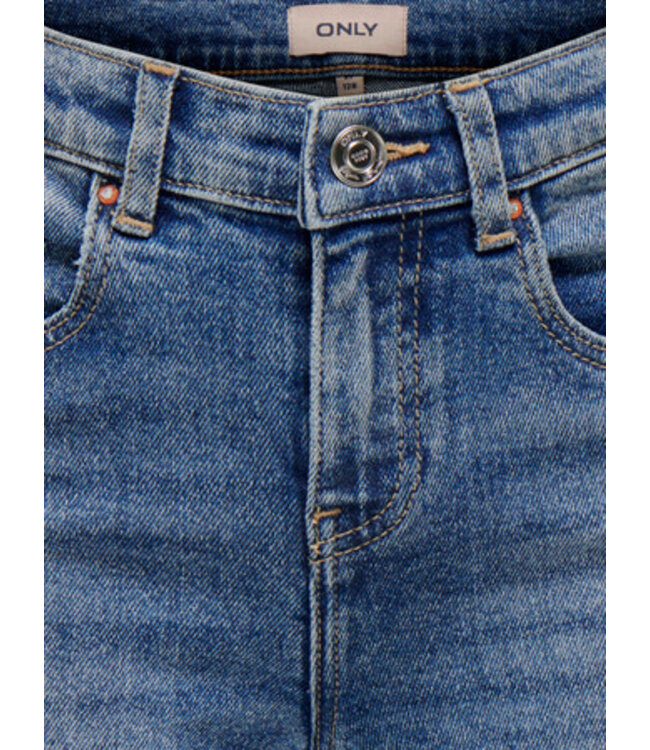 Kids ONLY winter jeansbroek meisjes - blauw - KogJuicy - flared fit