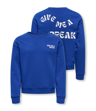 Kids ONLY winter sweater meisjes - blauw - KogCamine - regular fit
