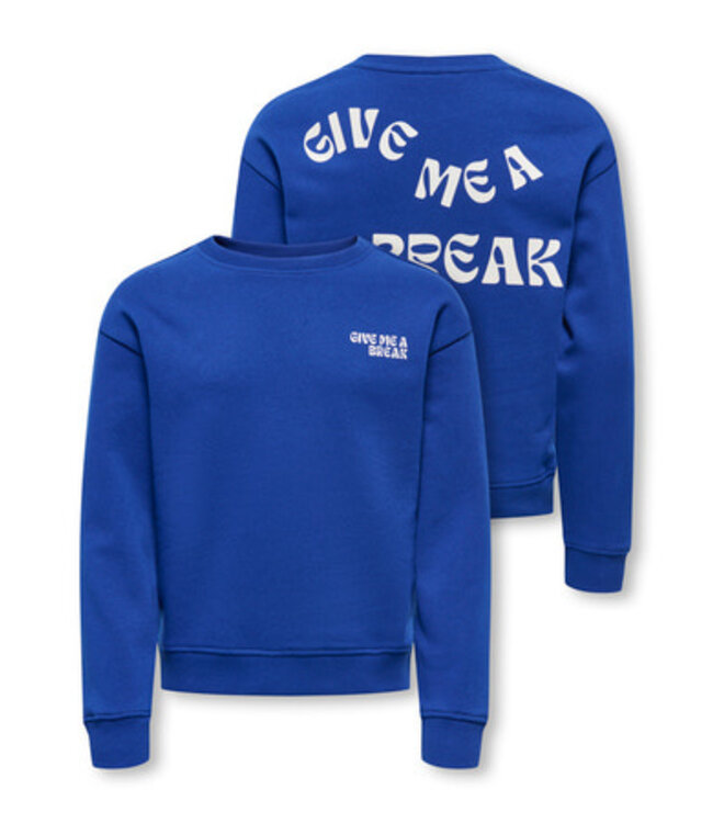 Kids ONLY winter sweater meisjes - blauw - KogCamine - regular fit