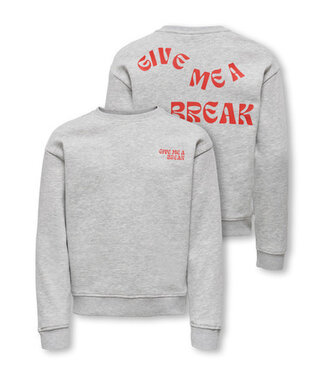 Kids ONLY winter sweater meisjes - grijs - KogCamine - regular fit