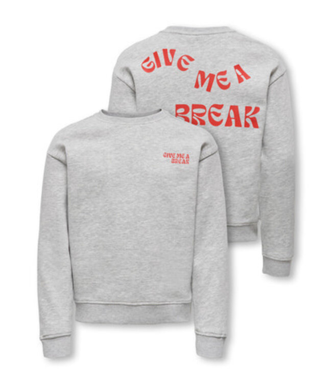 Kids ONLY winter sweater meisjes - grijs - KogCamine - regular fit