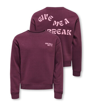 Kids ONLY winter sweater meisjes - paars - KogCamine - regular fit