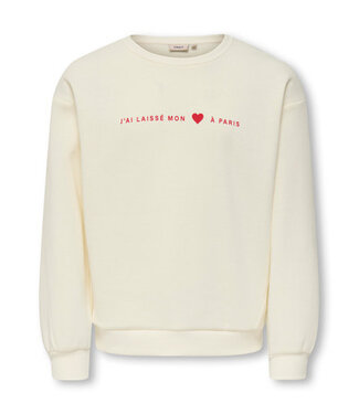 Kids ONLY winter sweater meisjes - wit - KogMarisa - oversize fit