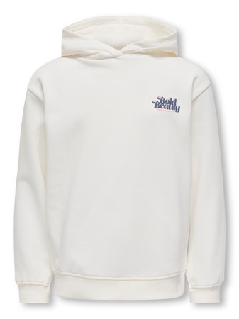 Kids ONLY winter hoodie meisjes - wit - KogHollylife - loose fit afbeelding