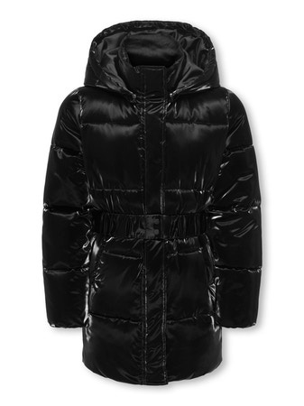 Kids ONLY winter winterjas meisjes - zwart - KogElise - puffer, lang, riem Kids ONLY winter winterjas meisjes - zwart - KogElise - puffer, lang, riem