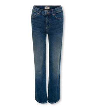Kids ONLY winter jeansbroek meisjes - blauw - KogJuicy - wide leg fit
