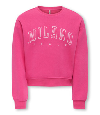 Kids ONLY winter sweater meisjes - roze - KogSweat - loose fit