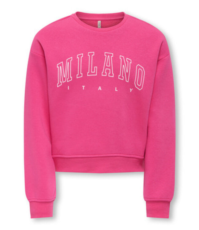 Kids ONLY winter sweater meisjes - roze - KogSweat - loose fit
