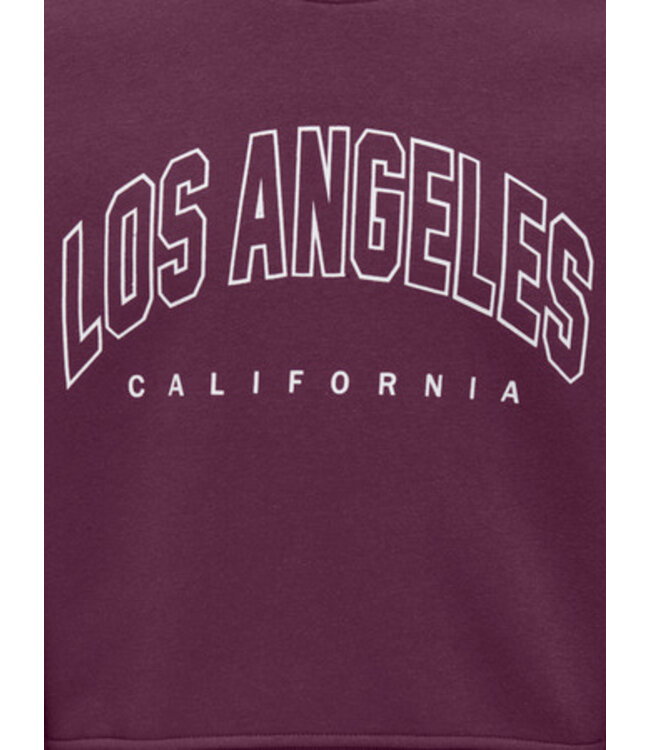 Kids ONLY winter sweater meisjes - paars - KogSweat - loose fit