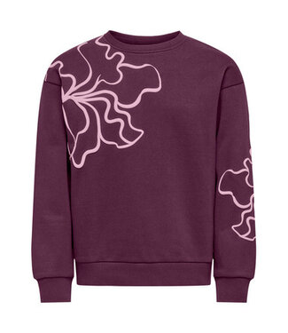 Kids ONLY winter sweater meisjes - paars - KogOdessa - loose fit