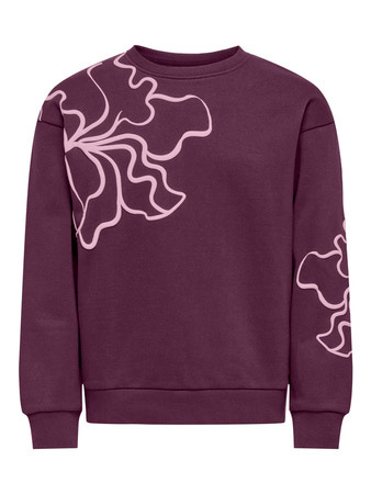 Kids ONLY winter sweater meisjes - paars - KogOdessa - loose fit afbeelding