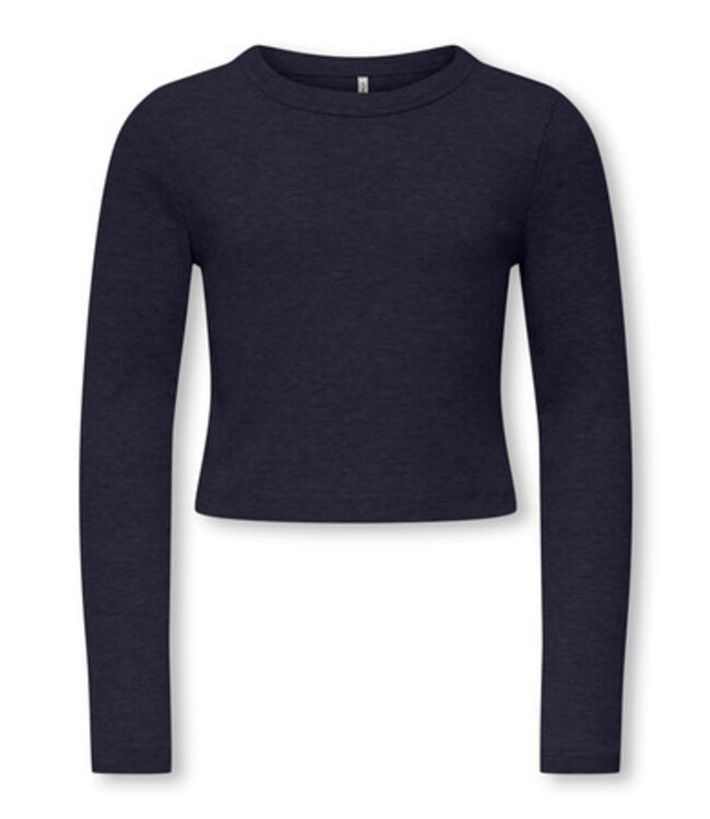 Kids ONLY winter top meisjes - blauw - KogBina - slim fit, longsleeve