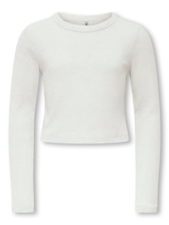 Kids ONLY winter top meisjes - wit - KogBina - slim fit, longsleeve afbeelding