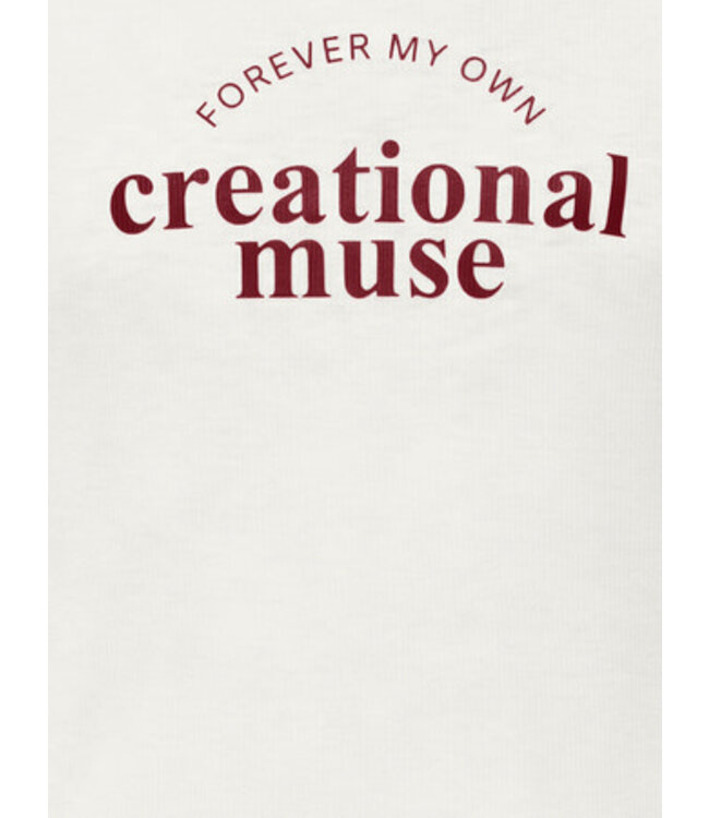 Kids ONLY winter top meisjes - wit - KogVasity - tight fit, korte mouw