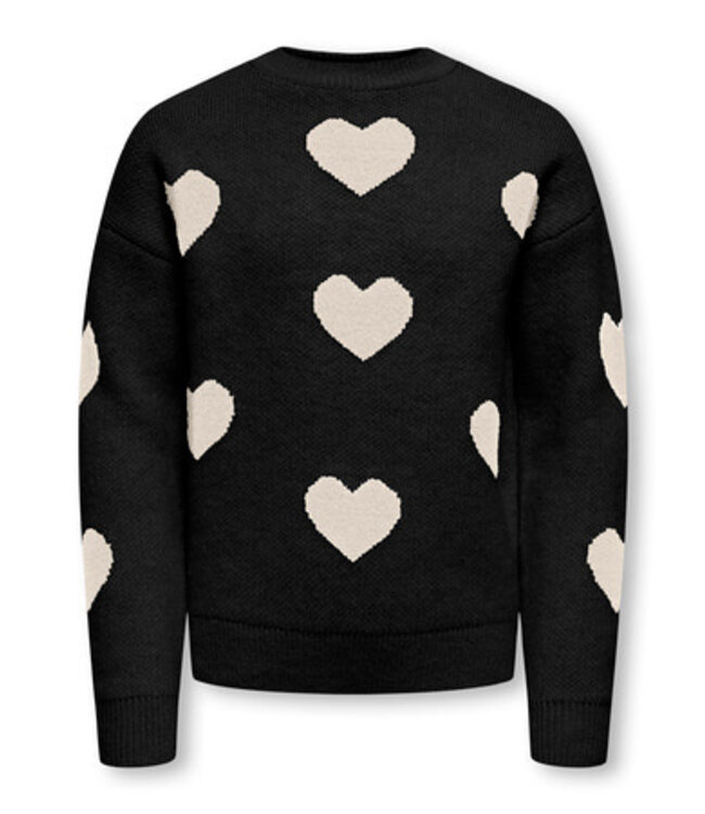 Kids ONLY winter sweater meisjes - zwart - KogNaja - regular fit, gebreid