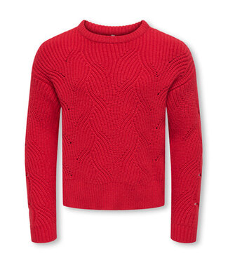 Kids ONLY winter sweater meisjes - rood - KogKatia - regular fit
