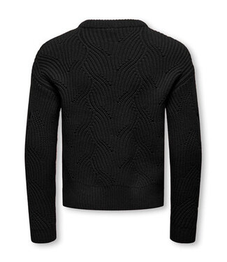 Kids ONLY winter sweater meisjes - zwart - KogKatia - regular fit