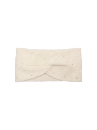 Kids ONLY winter hoofdband meisjes - wit - KogChyna - gebreid afbeelding