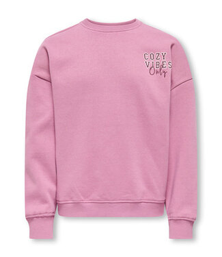 Kids ONLY winter sweater meisjes - roze - KogBila - oversize fit