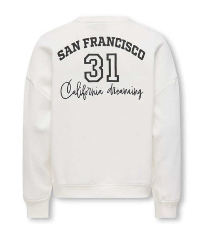 Kids ONLY winter sweater meisjes - wit - KogBila - oversize fit