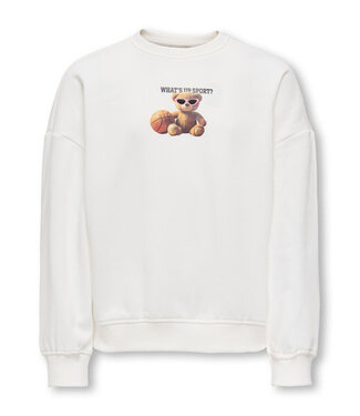 Kids ONLY winter sweater meisjes - wit - KogBila - oversize fit