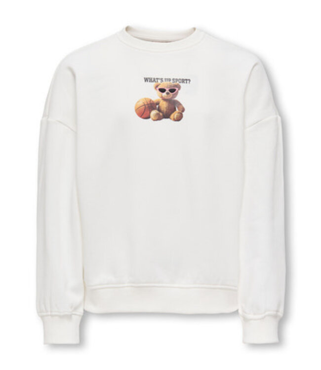 Kids ONLY winter sweater meisjes - wit - KogBila - oversize fit