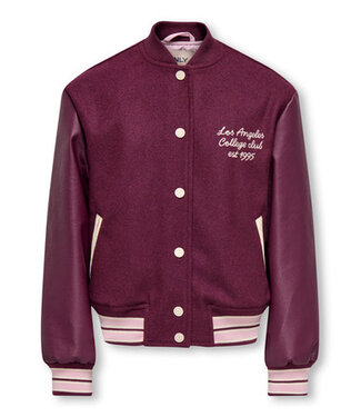Kids ONLY winter bomberjack meisjes - paars - KogWestcoat