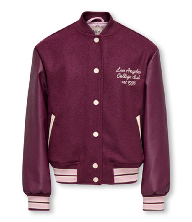Kids ONLY winter bomberjack meisjes - paars - KogWestcoat