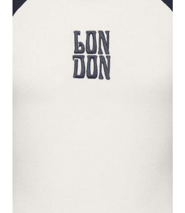 Kids ONLY winter top meisjes - wit - KogBina - slim fit, longsleeve