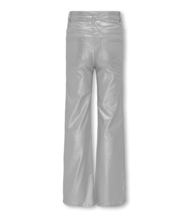 Kids ONLY winter broek meisjes - grijs - KogJuicy - wide leg fit