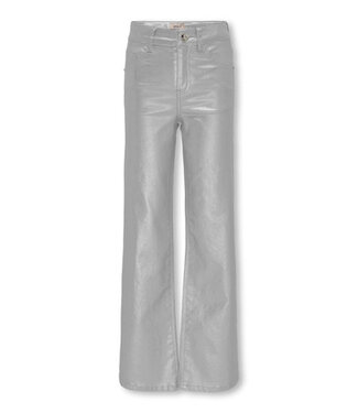 Kids ONLY winter broek meisjes - grijs - KogJuicy - wide leg fit