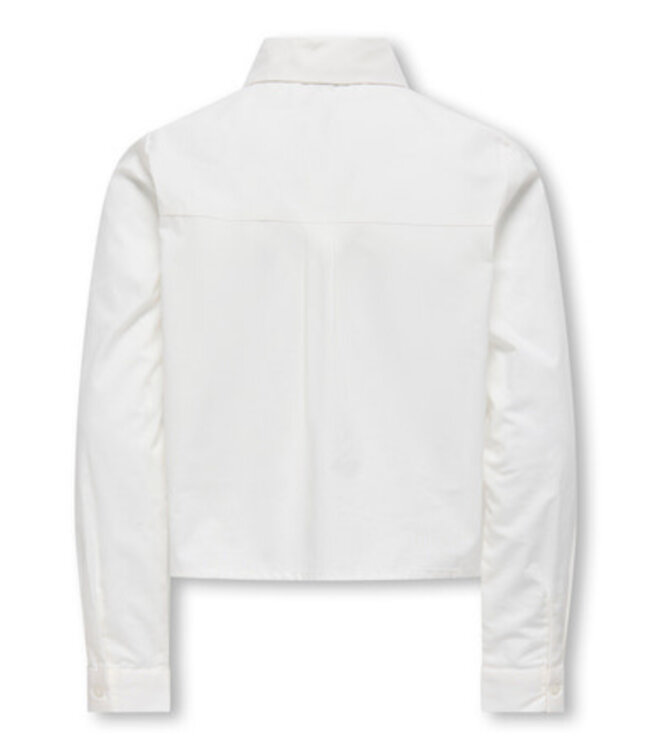 Kids ONLY winter t-shirt meisjes - wit - KogClara - oversize fit