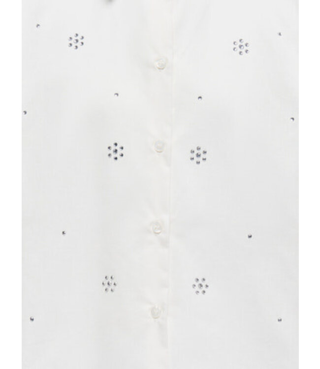 Kids ONLY winter t-shirt meisjes - wit - KogClara - oversize fit