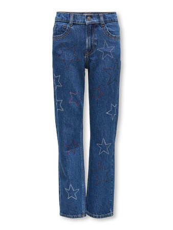Kids ONLY winter jeansbroek meisjes - blauw - KogCarly - straight fit afbeelding