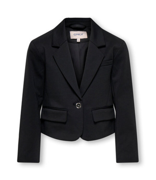 Kids ONLY winter blazer meisjes - zwart - KogPeach - oversize fit