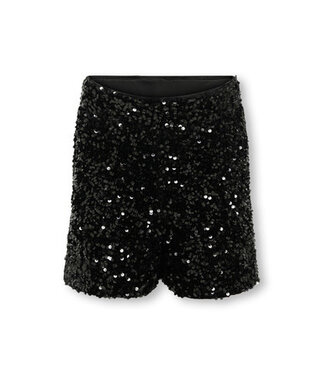 Kids ONLY winter shorts meisjes - zwart - KogConfidence - regular fit, pailletten