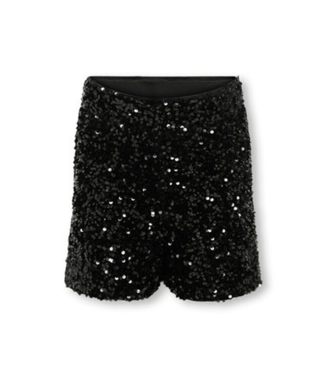 Kids ONLY winter shorts meisjes - zwart - KogConfidence - regular fit, pailletten
